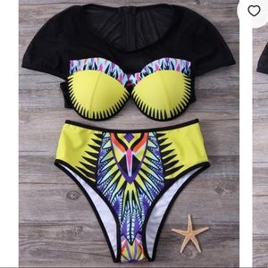 Push-up high waisted bikini set